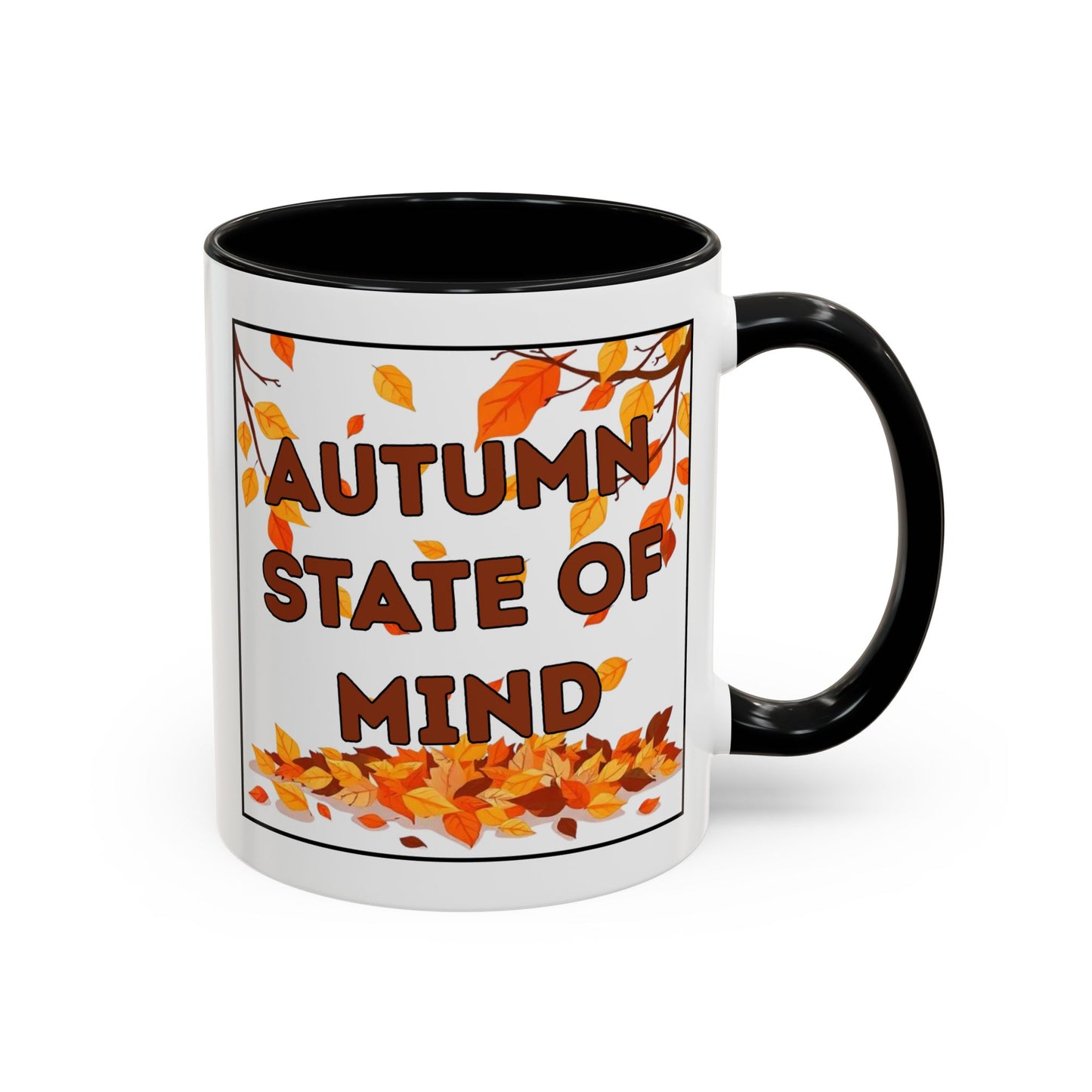 Autumn State of Mind Coffee Mug, Fall Decor Mug, Seasonal Gift, Cozy Beverage Mug, Halloween Coffee Cup, Pumpkin Spice Lover Gift