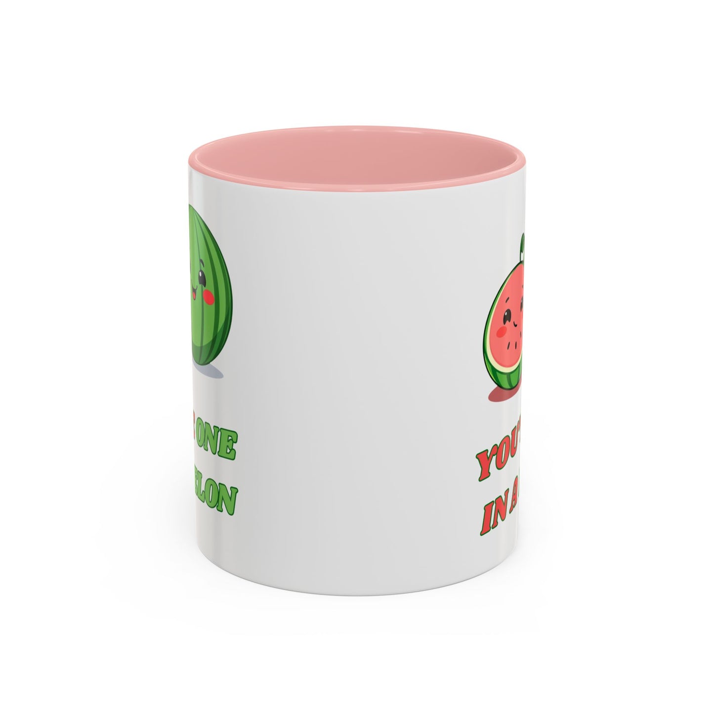 Cute Watermelon Coffee Mug - You're One in a Melon, Gift for Fruit Lovers, Summer Vibes, Inspirational Mug, Kitchen Decor