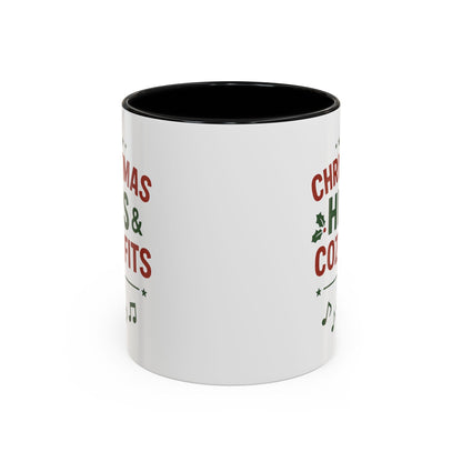 Christmas Hits & Cozy Fits Coffee Mug — Holiday Music & Cozy Outfit Gift