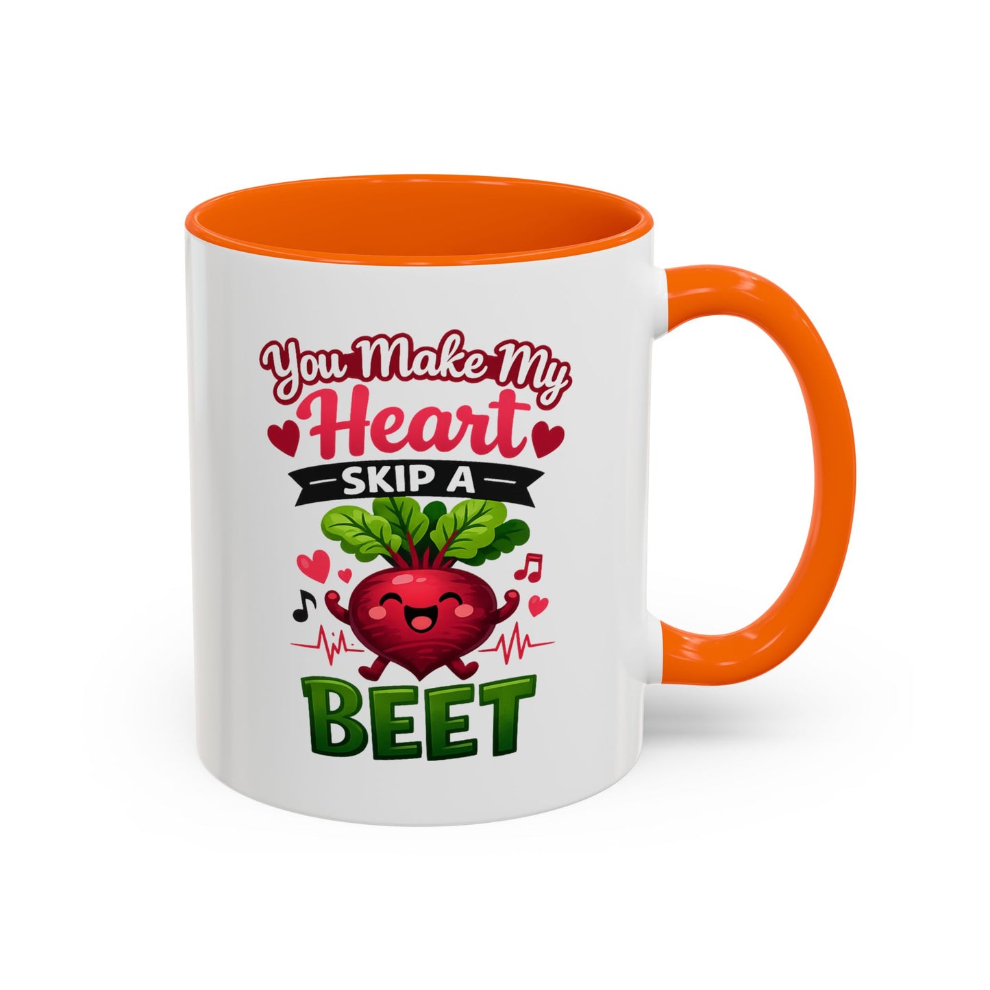 You Make My Heart Skip a Beet Coffee Mug, Valentine's Day