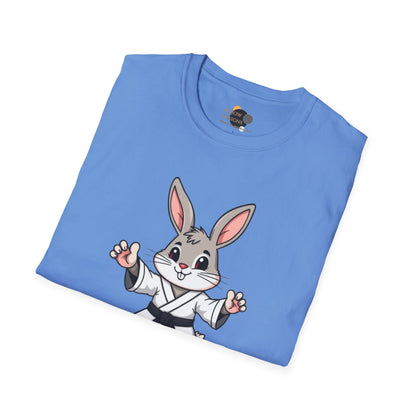 Every Bunny Was Kung-Fu Fighting T-Shirt, Unisex Martial Arts Tee, Funny Animal Shirt, Easter Apparel, Gift for Kids and Adults, Spring Time