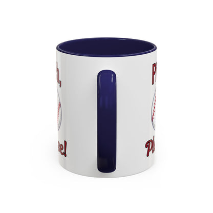 Baseball-Themed Coffee Mug, Pitch Please! Mug, Sporty Gift for Baseball Fans, Fun Drinks for Game Day, Unique Coffee Cup