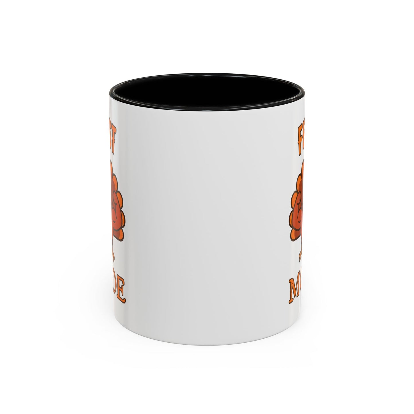 Thanksgiving Feast Mode Coffee Mug, Fun Turkey Mug, Holiday Coffee Cup, Unique Gift for Food Lovers, Fall Celebration Drinkware