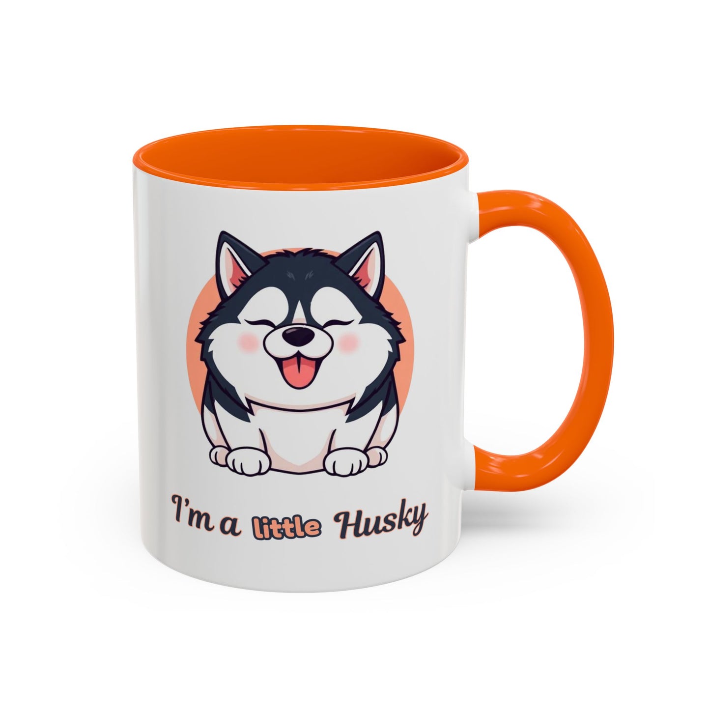Cute Husky Accent Coffee Mug - Perfect Gift for Dog Lovers, Pet Owners, Birthdays, and Coffee Enthusiasts