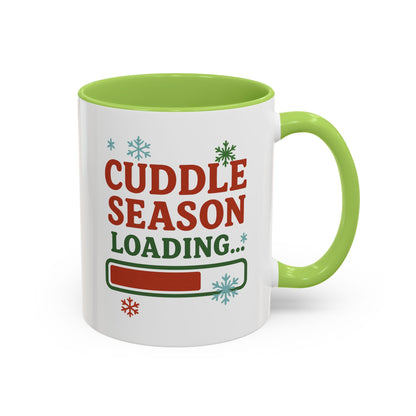 Cuddle Season Loading Coffee Mug — Holiday Hot Cocoa Gift Christmas