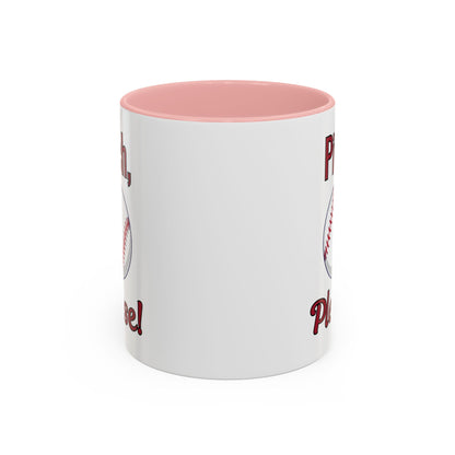 Baseball-Themed Coffee Mug, Pitch Please! Mug, Sporty Gift for Baseball Fans, Fun Drinks for Game Day, Unique Coffee Cup