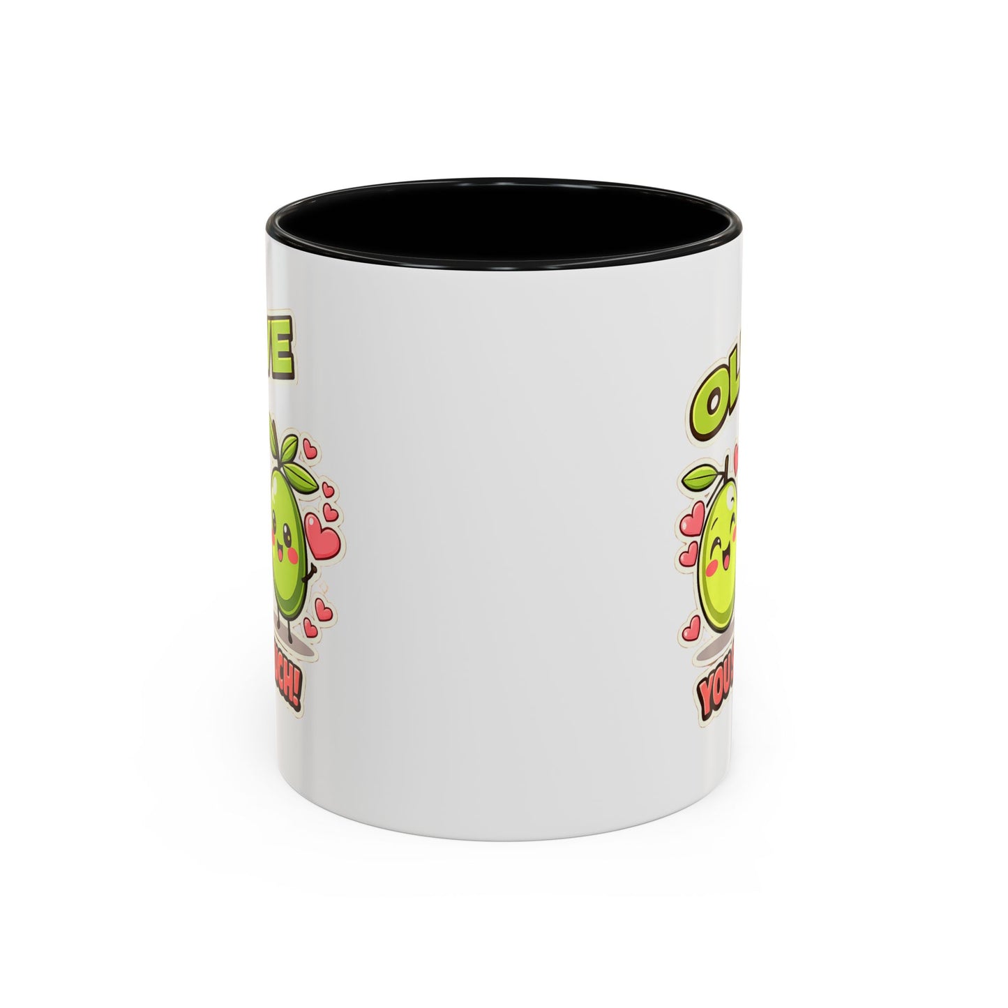 Olive You So Much Accent Coffee Mug, Valentines Day