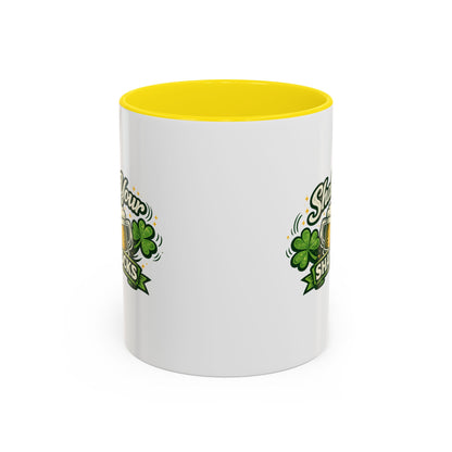 Shake Your Shamrocks Coffee Mug — St. Patrick's Day Beer & Shamrock Accent Mug