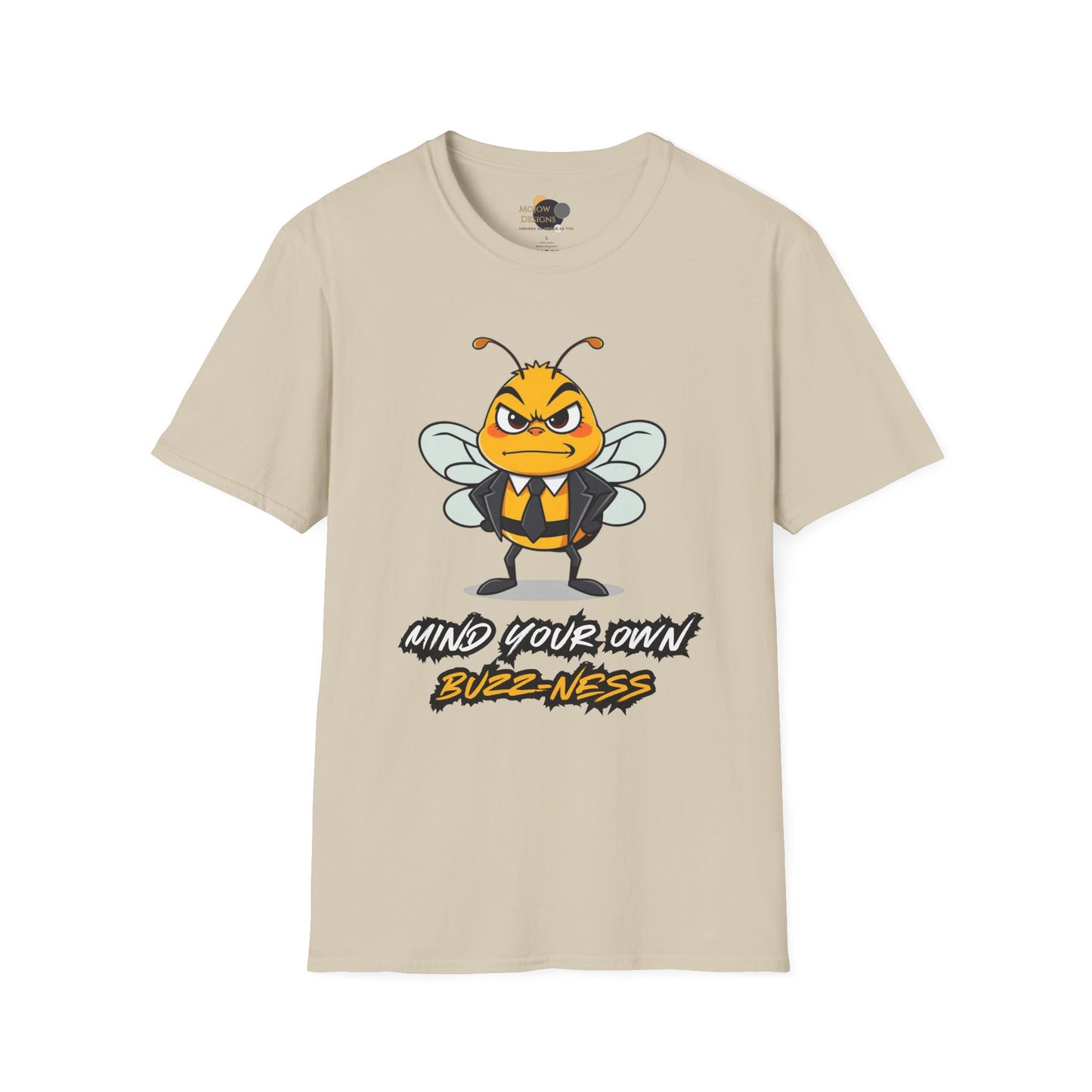 Funny Bee Graphic Tee, Mind Your Own Buzz-ness Shirt, Unisex Casual T-Shirt for Gift, Humor Apparel, Summer Wear, Spring Time