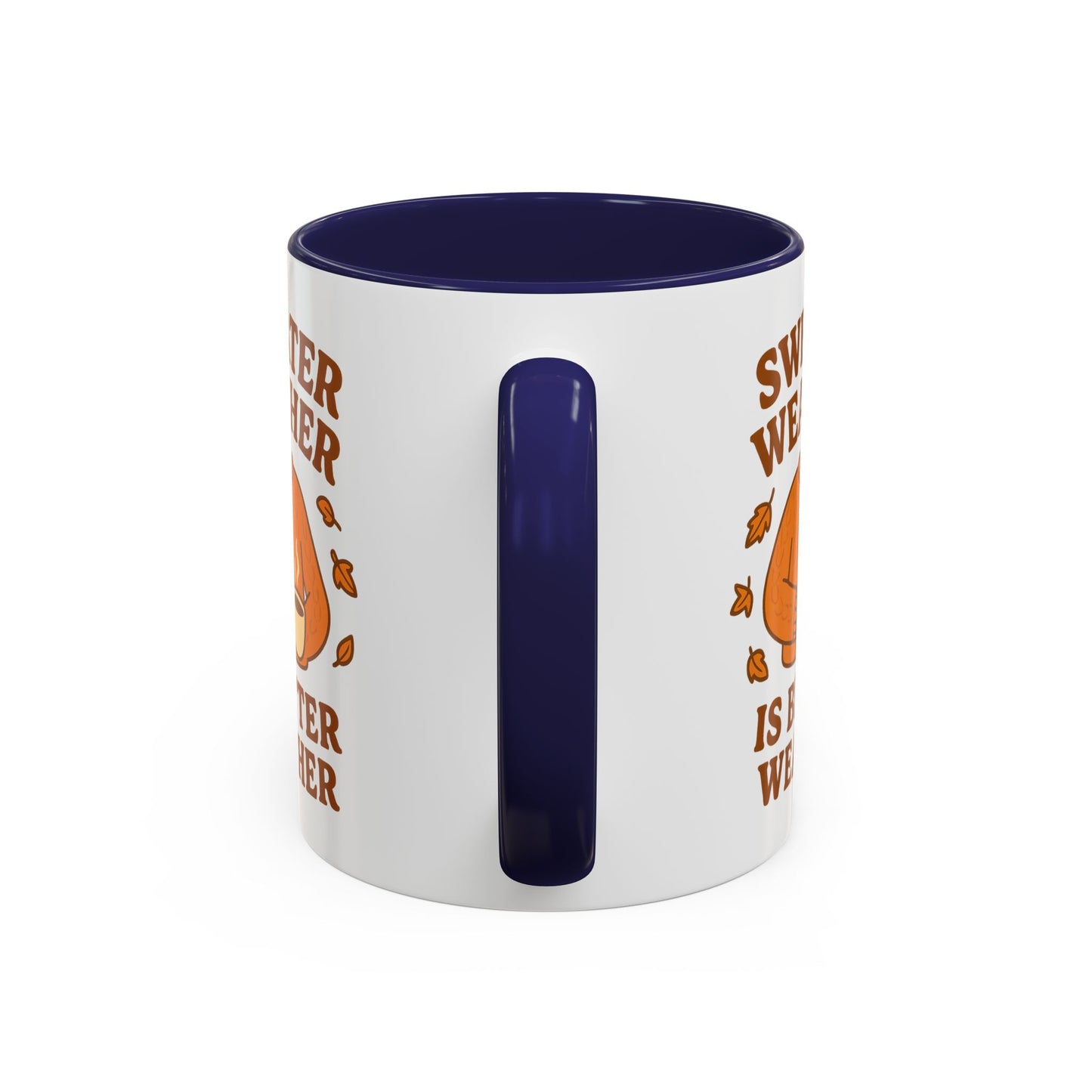 Cozy Fall Mug with Sweater Weather Design, Autumn Coffee Mug, Cute Gift for Pumpkin Spice Lovers, Hot Chocolate, Thanksgiving, Fall Decor