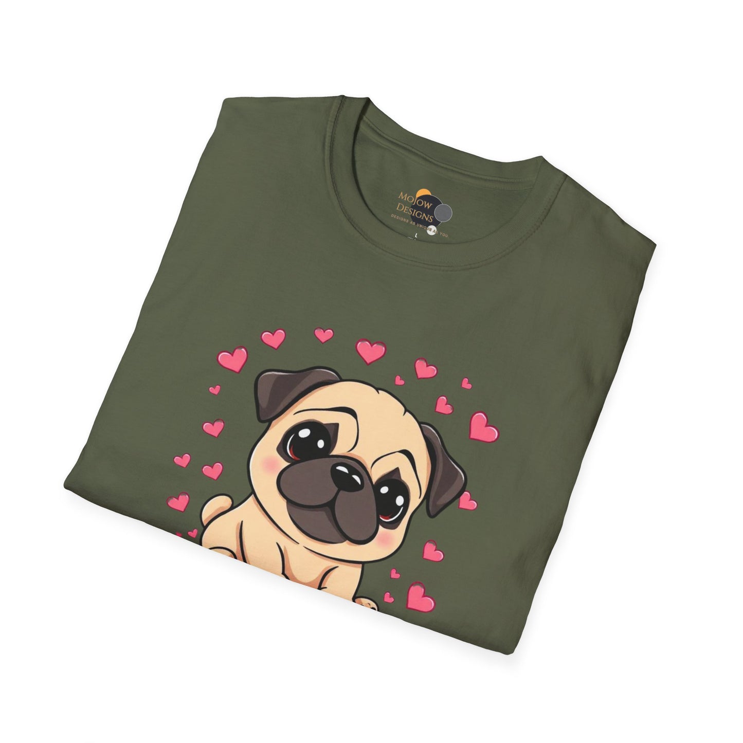 Cute Pug Graphic T-Shirt for Dog Lovers, Dog Mom Gift, Pet Lover Tee, Funny Dog Shirt, Animal Rescue Support
