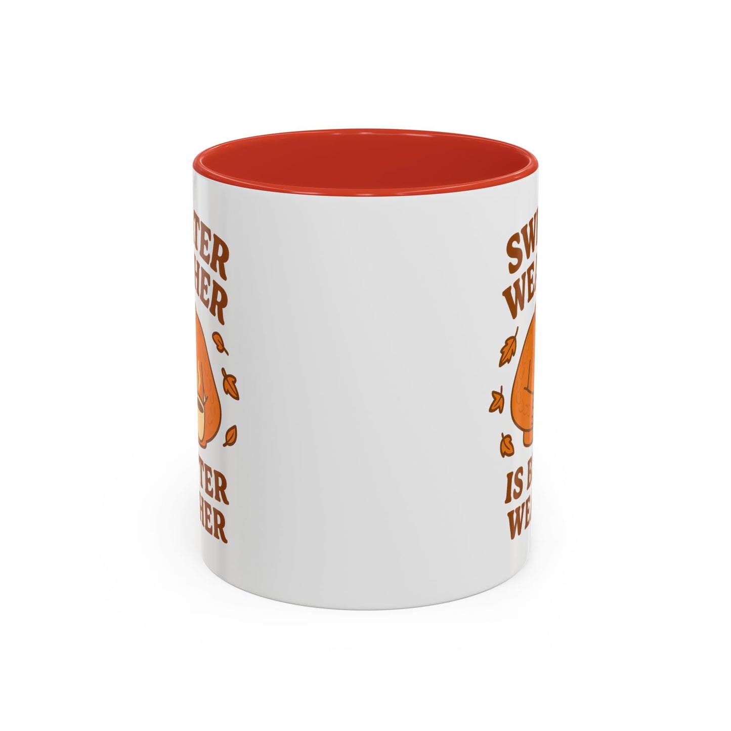 Cozy Fall Mug with Sweater Weather Design, Autumn Coffee Mug, Cute Gift for Pumpkin Spice Lovers, Hot Chocolate, Thanksgiving, Fall Decor