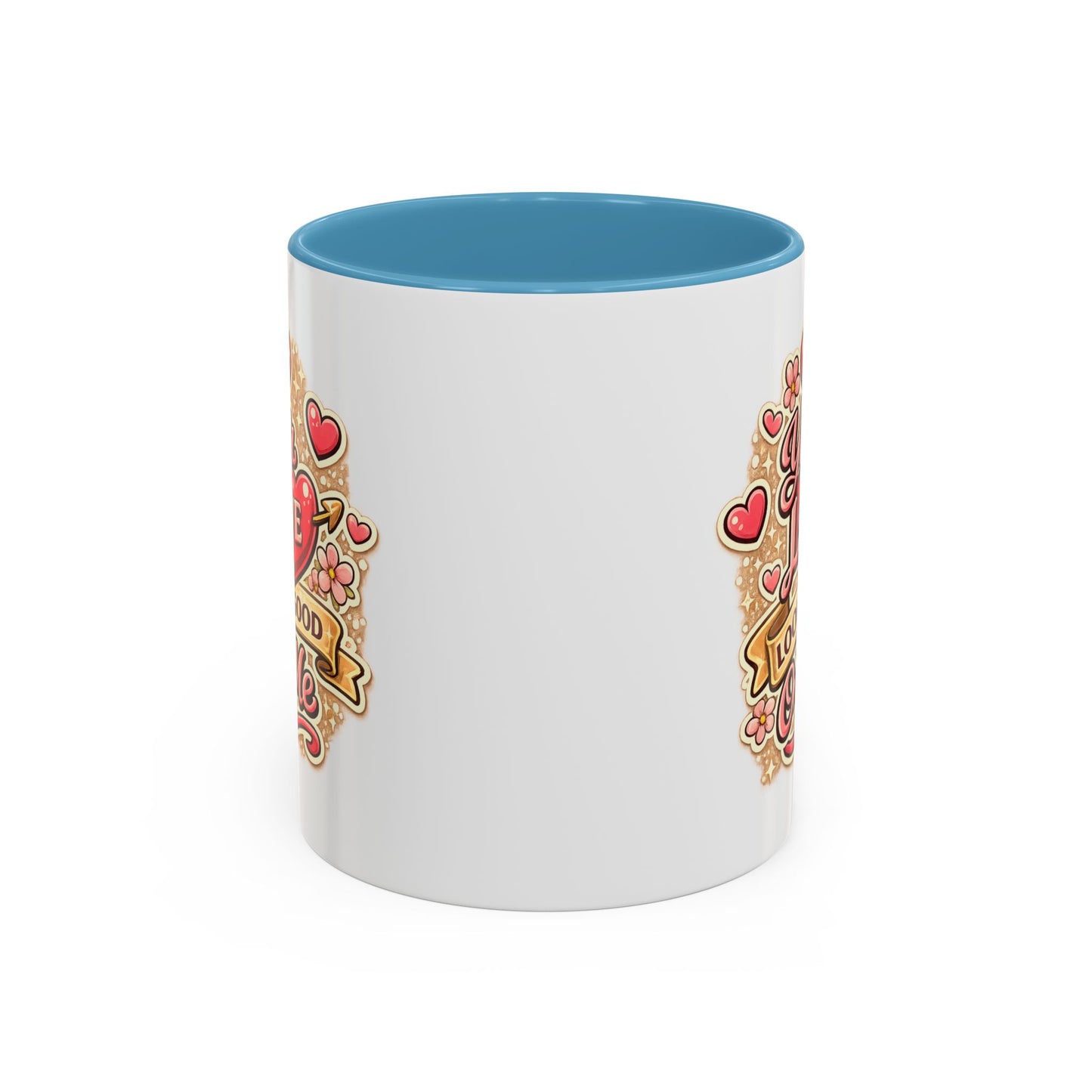 Coffee Mug — "Your Love Looks Good On Me" Valentine Heart Accent Mug