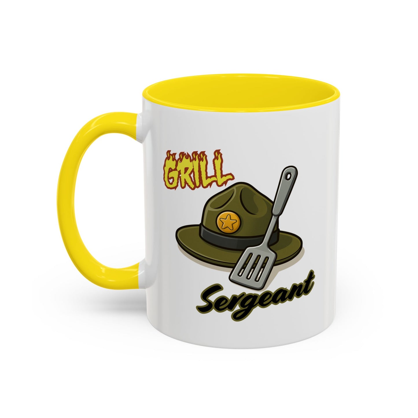Grill Sergeant Coffee Mug | Funny Cooking Gift | Dad Mug | BBQ Lover Gift | Kitchen Decor | Father's Day Gift
