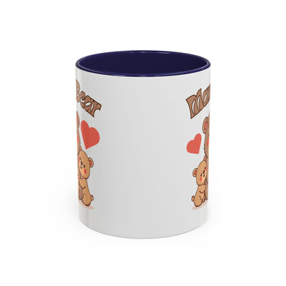 Mama Bear Accent Coffee Mug – Perfect Gift for Moms, Cute Bear Design, Tea or Coffee Lover, Mother’s Day, Birthday, Baby Shower