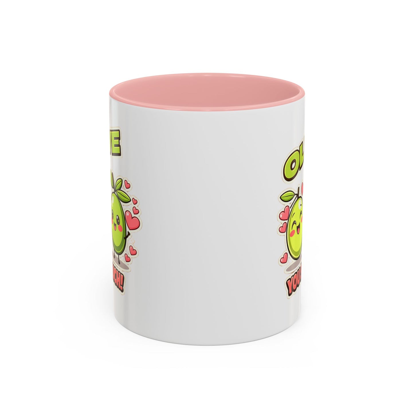 Olive You So Much Accent Coffee Mug, Valentines Day