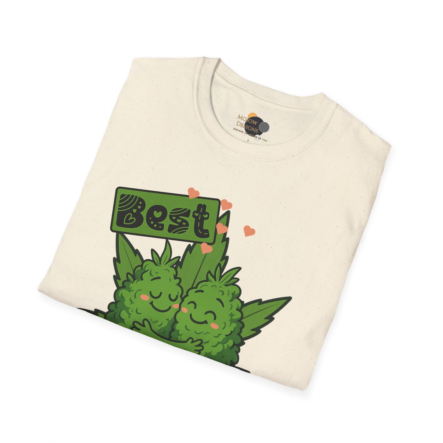 Best Buds Unisex Softstyle T-Shirt, Funny Marijuana Tee, Gift for Stoner Friends, Cannabis Lovers Apparel, 420 Celebration Shirt