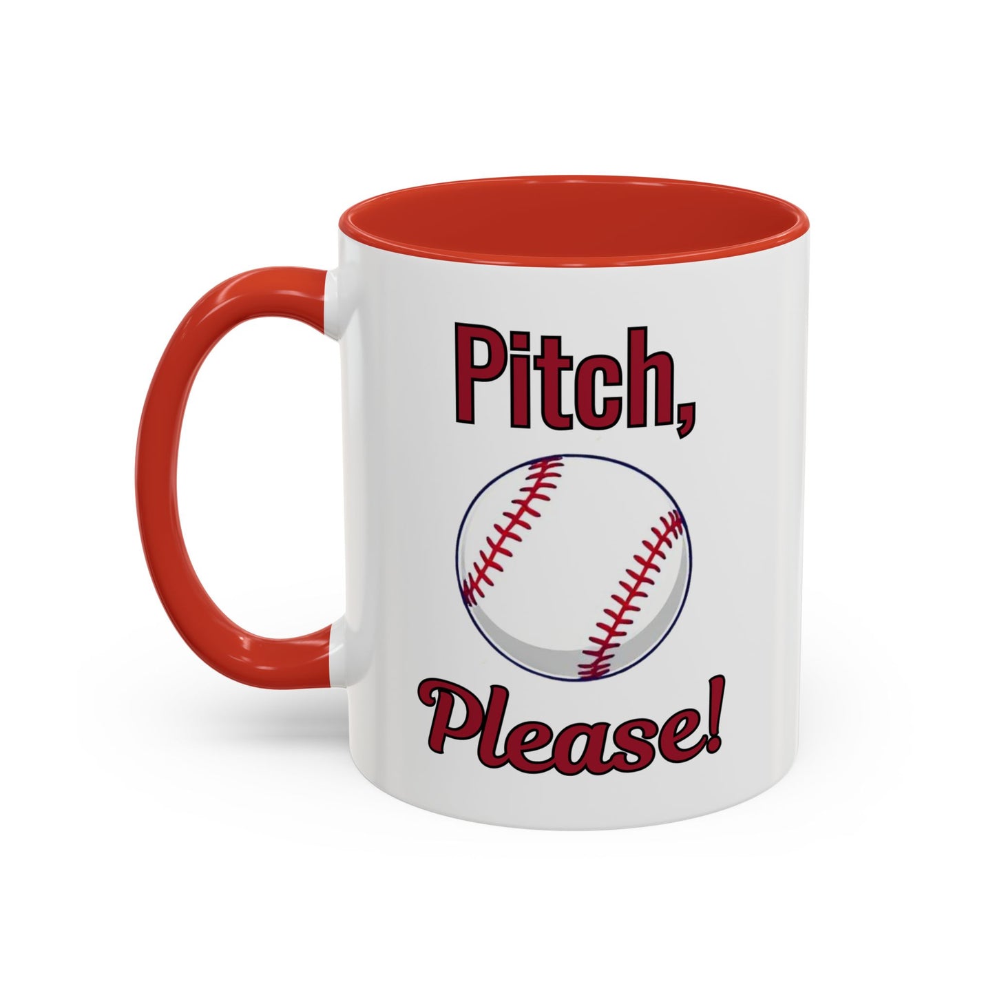 Baseball-Themed Coffee Mug, Pitch Please! Mug, Sporty Gift for Baseball Fans, Fun Drinks for Game Day, Unique Coffee Cup