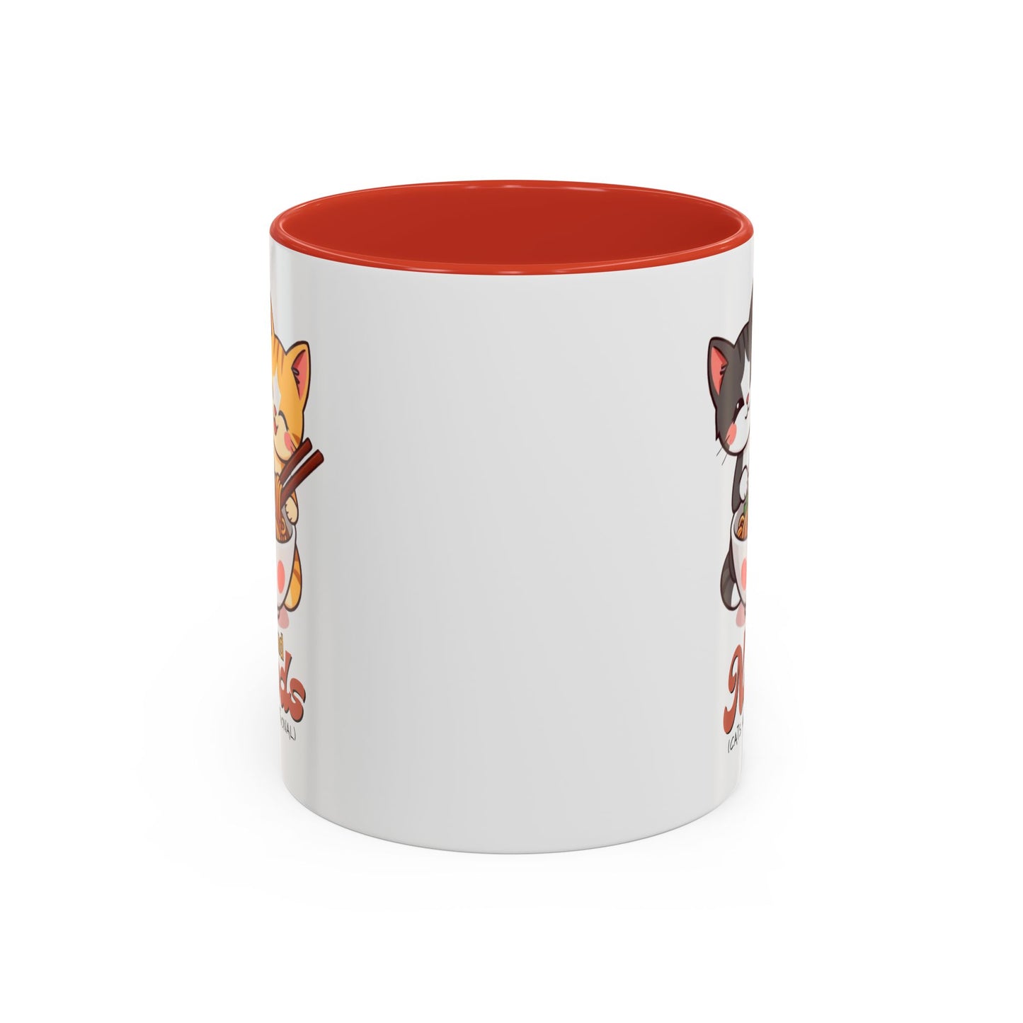 Cute Cat-Themed Coffee Mug, Send Noods Mug, Fun Gift for Cat Lovers, Unique Kitchen Decor, Perfect for Birthdays or Holidays