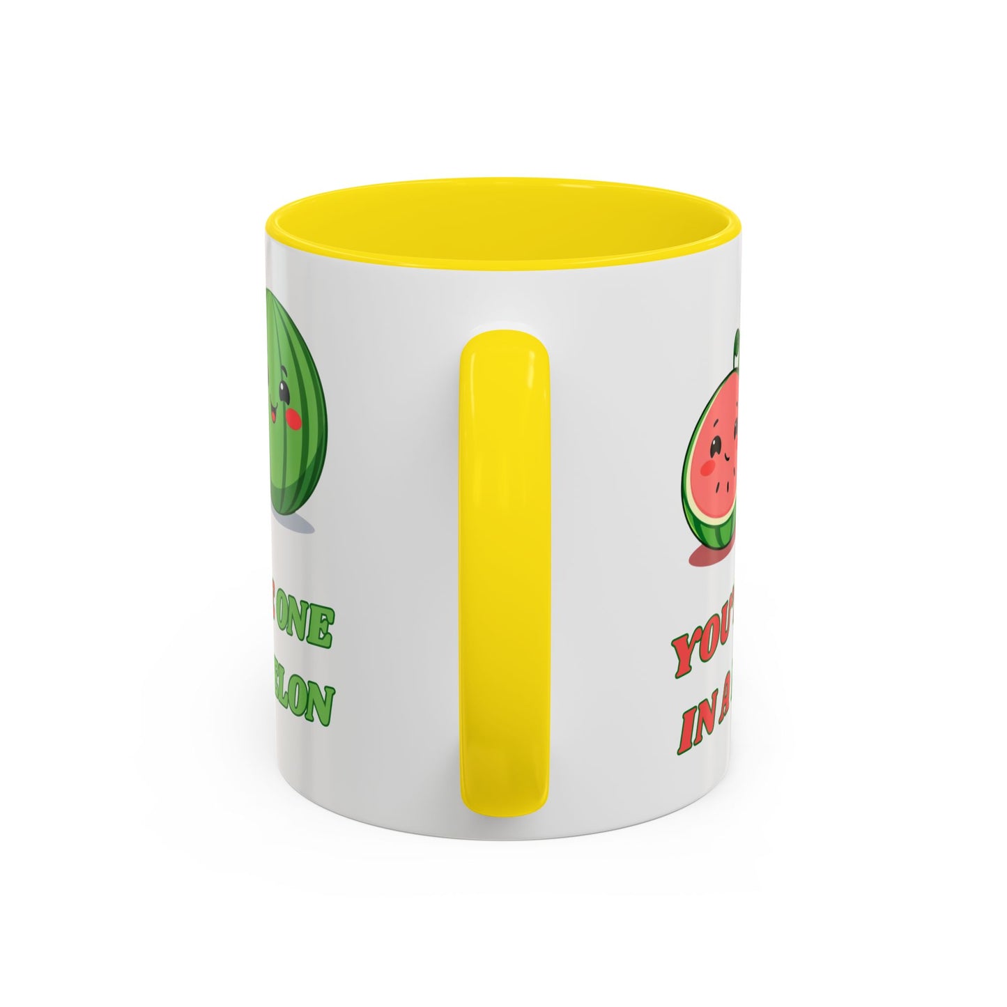 Cute Watermelon Coffee Mug - You're One in a Melon, Gift for Fruit Lovers, Summer Vibes, Inspirational Mug, Kitchen Decor