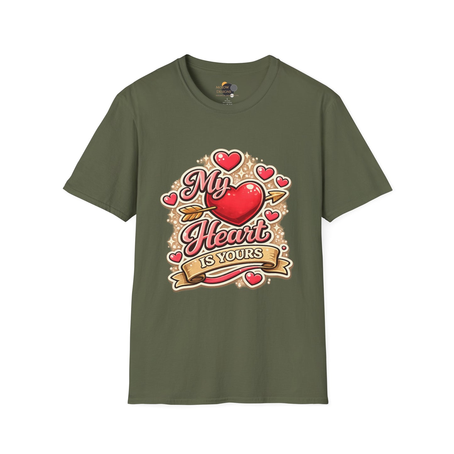 My Heart Is Yours T-Shirt — Valentine's Heart Graphic Tee
