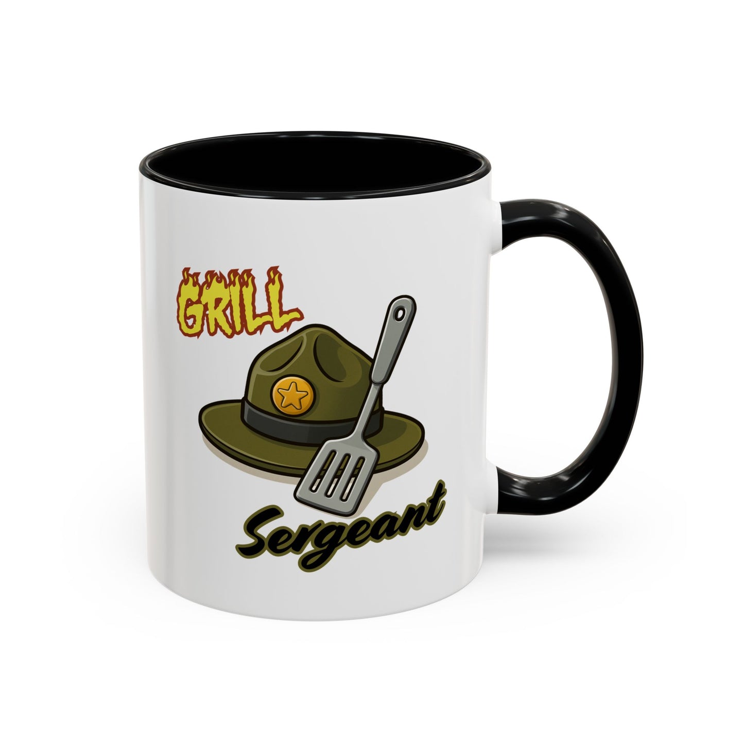 Grill Sergeant Coffee Mug | Funny Cooking Gift | Dad Mug | BBQ Lover Gift | Kitchen Decor | Father's Day Gift
