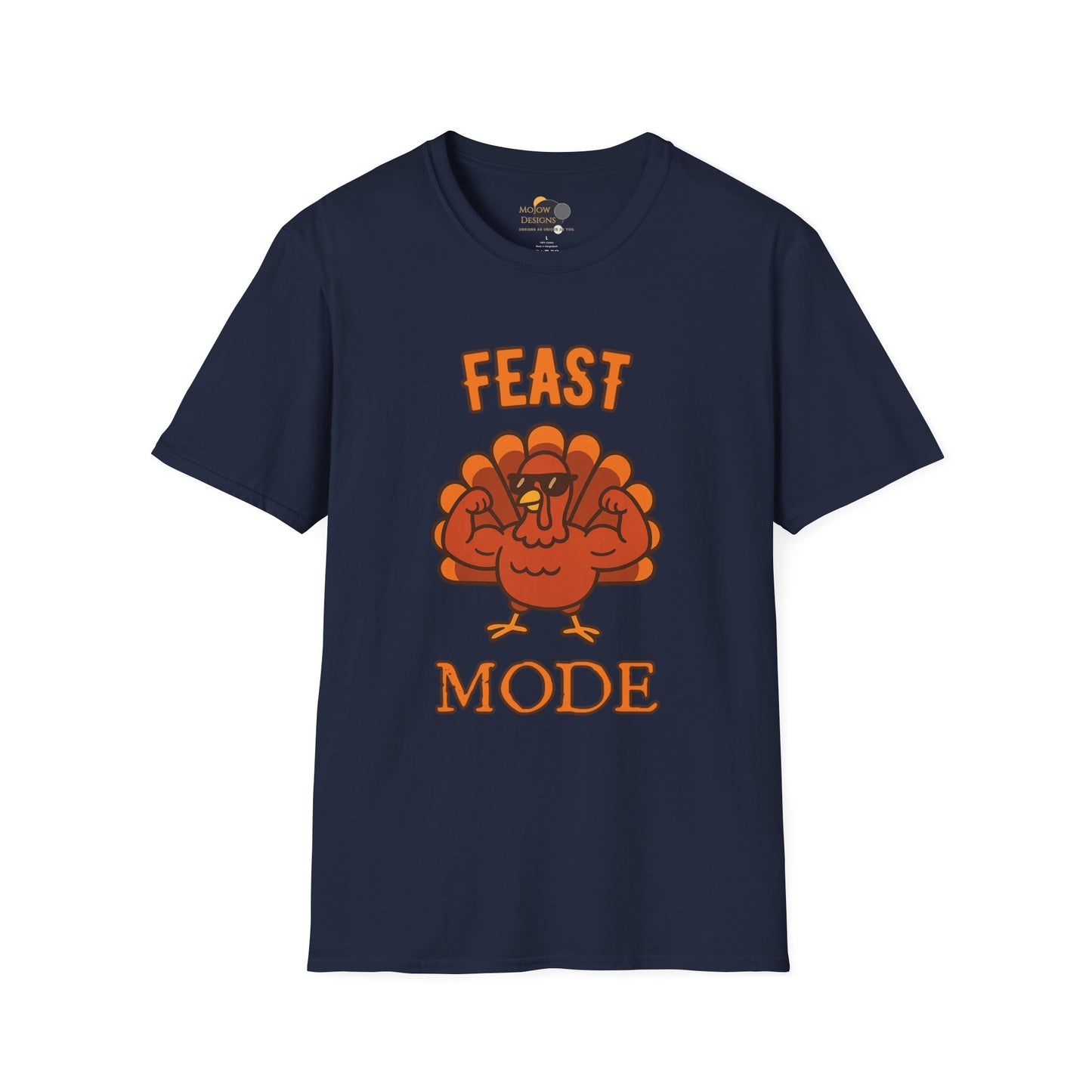 Thanksgiving Feast Mode T-Shirt | Unisex Softstyle Tee for Holiday Celebrations, Thanksgiving Gift, Family Gatherings, Cozy Vibe, Fall