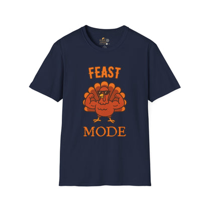 Thanksgiving Feast Mode T-Shirt | Unisex Softstyle Tee for Holiday Celebrations, Thanksgiving Gift, Family Gatherings, Cozy Vibe, Fall