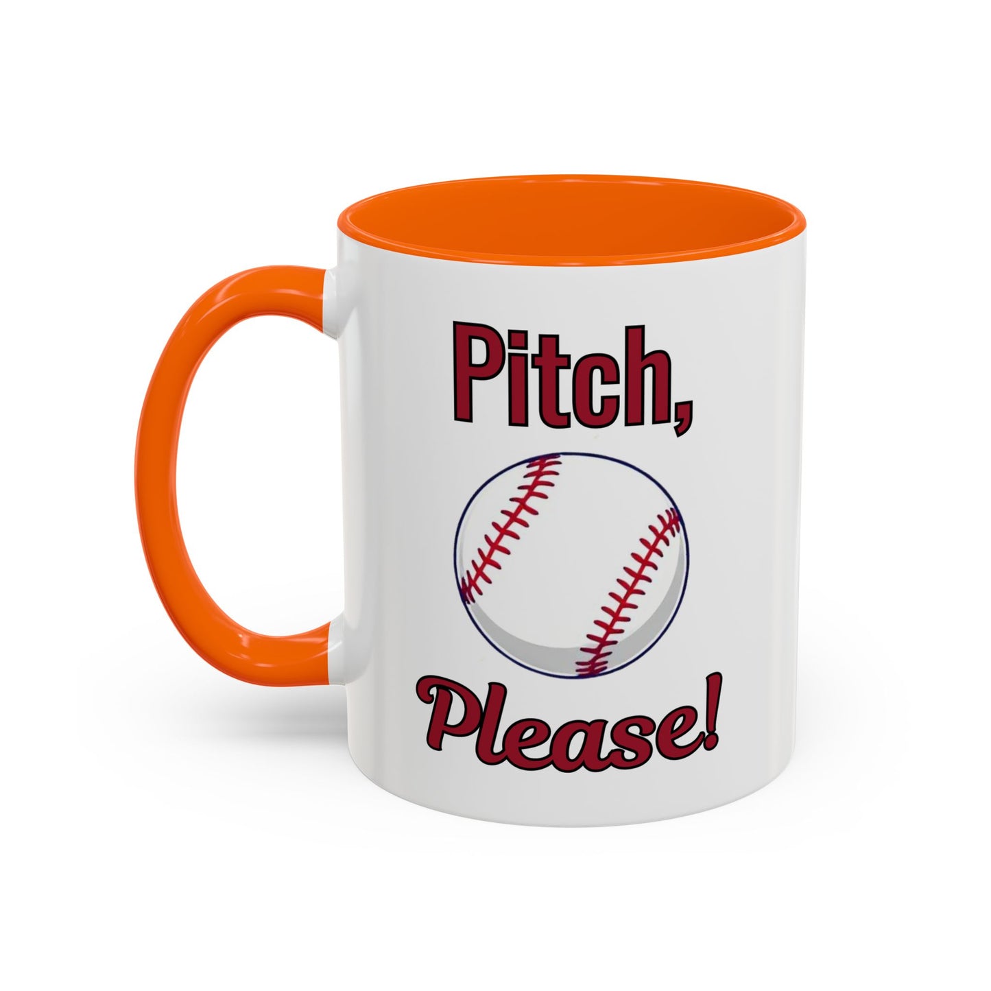 Baseball-Themed Coffee Mug, Pitch Please! Mug, Sporty Gift for Baseball Fans, Fun Drinks for Game Day, Unique Coffee Cup