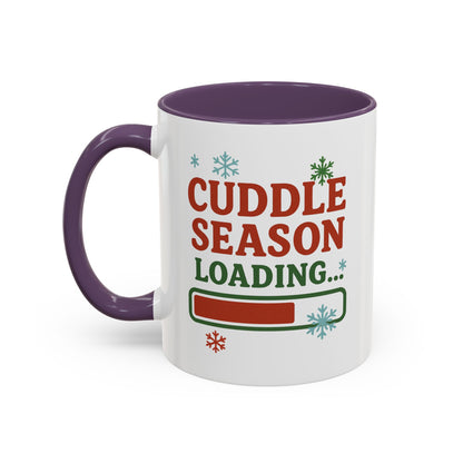 Cuddle Season Loading Coffee Mug — Holiday Hot Cocoa Gift Christmas