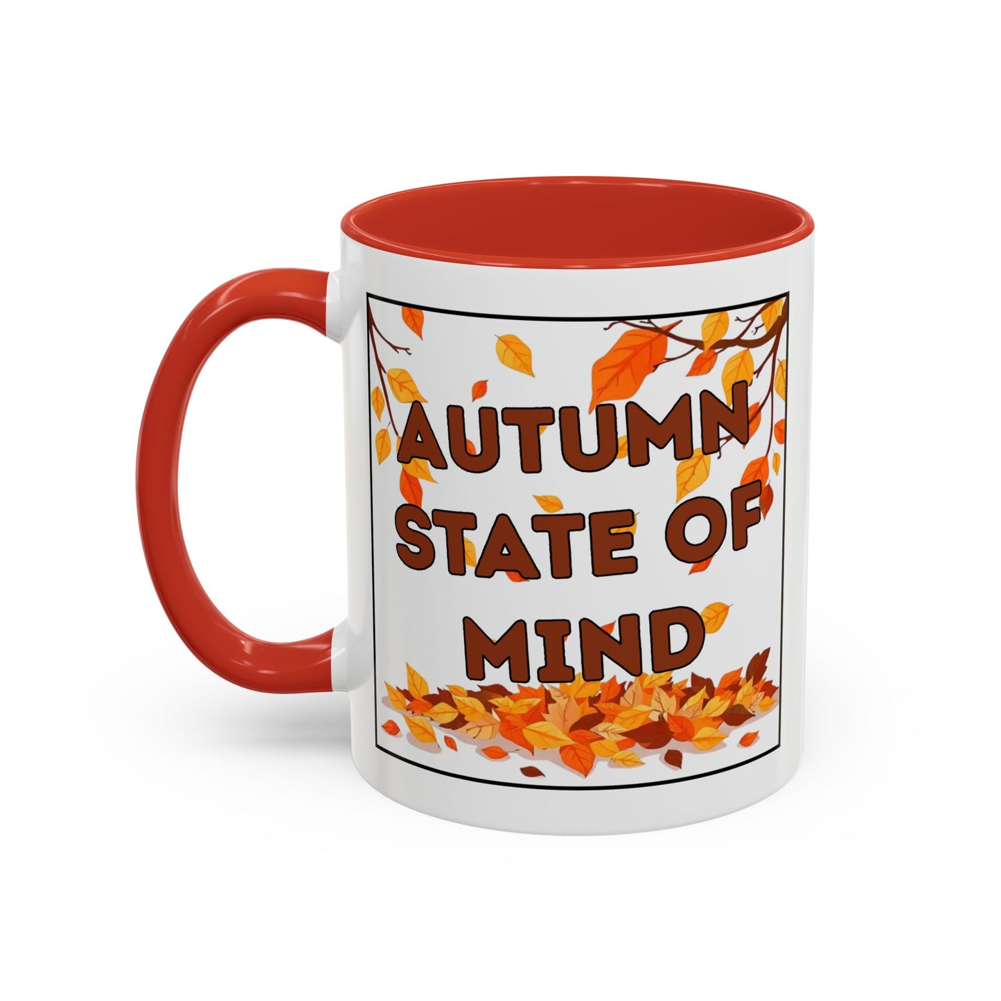 Autumn State of Mind Coffee Mug, Fall Decor Mug, Seasonal Gift, Cozy Beverage Mug, Halloween Coffee Cup, Pumpkin Spice Lover Gift