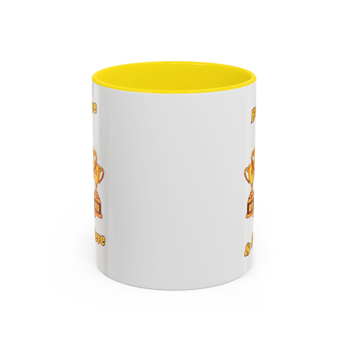 Award-Winning Coffee Mug, Believe & Achieve Cup, Motivational Gift for Winners, Sports, Achievements, Graduation