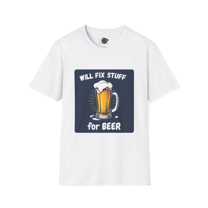 Funny Beer Fix Shirt | Unisex Softstyle Tee for Beer Lovers, Great Gift for Father's Day, Birthdays, Casual Wear, DIY Enthusiasts