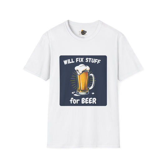 Funny Beer Fix Shirt | Unisex Softstyle Tee for Beer Lovers, Great Gift for Father's Day, Birthdays, Casual Wear, DIY Enthusiasts