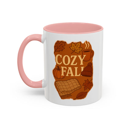 Cozy Fall Accent Coffee Mug | Seasonal Drinkware | Autumn Vibes | Perfect Gift for Fall | Home Decor | Coffee Lover's Companion