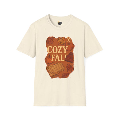 Cozy Fall Unisex T-Shirt, Autumn Tee, Seasonal Wear, Fall Fashion, Thanksgiving Gift, Pumpkin Spice Shirt