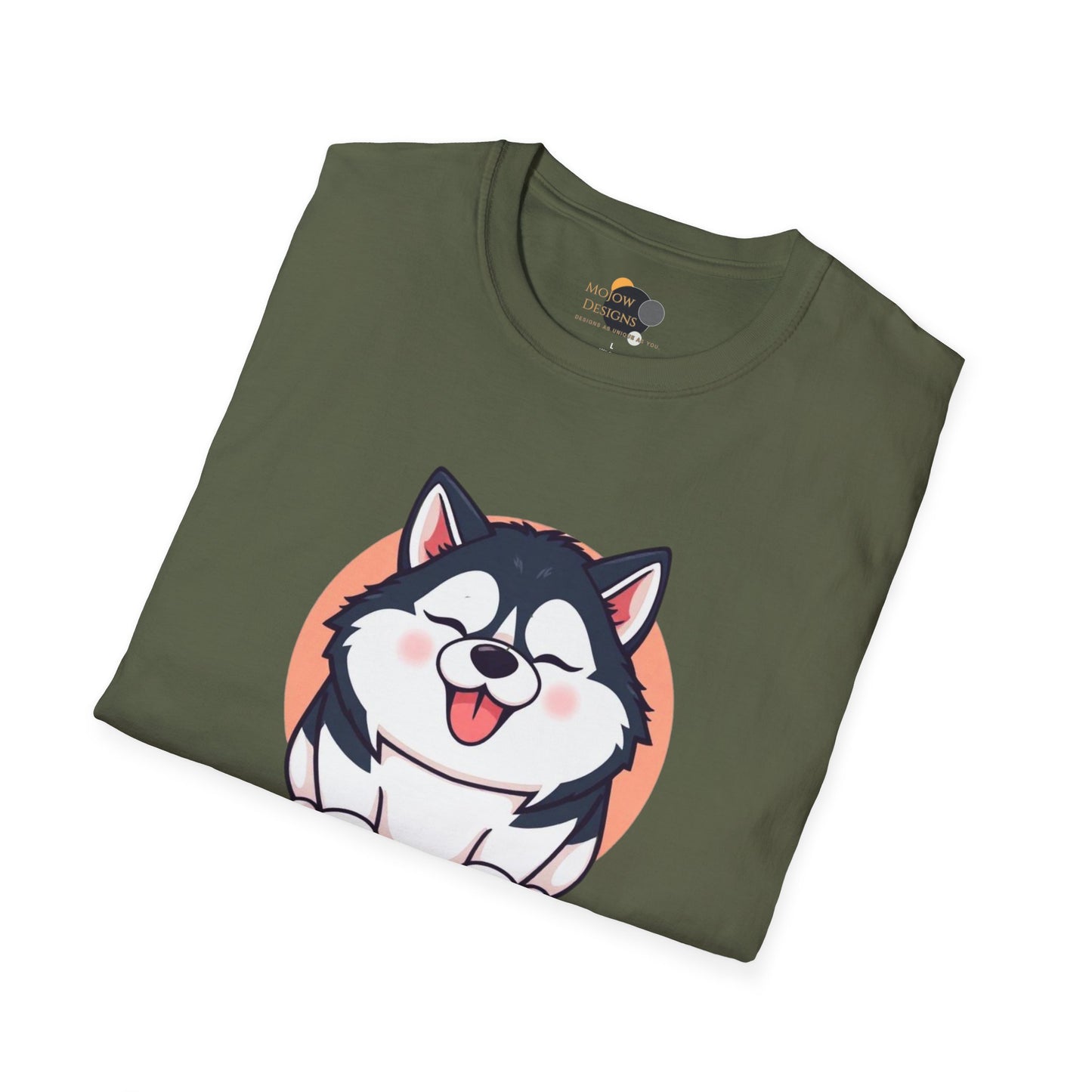 Cute Husky T-Shirt, Unisex Dog Lover Tee, Pet Owner Gift, Summer Apparel, Funny Animal Shirt, Casual Wear