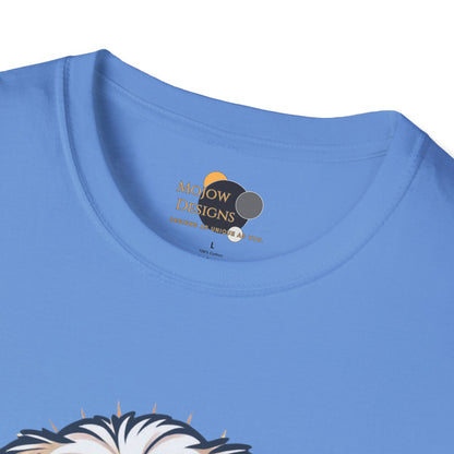 Cute Shih Tzu T-Shirt, Pet Lover Gift, Dog Mom Tee, Funny Dog Apparel, Unisex Softstyle Shirt