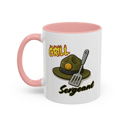 Grill Sergeant Coffee Mug | Funny Cooking Gift | Dad Mug | BBQ Lover Gift | Kitchen Decor | Father's Day Gift