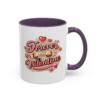 Forever My Valentine Accent Coffee Mug – Romantic Valentine’s Day Gift
