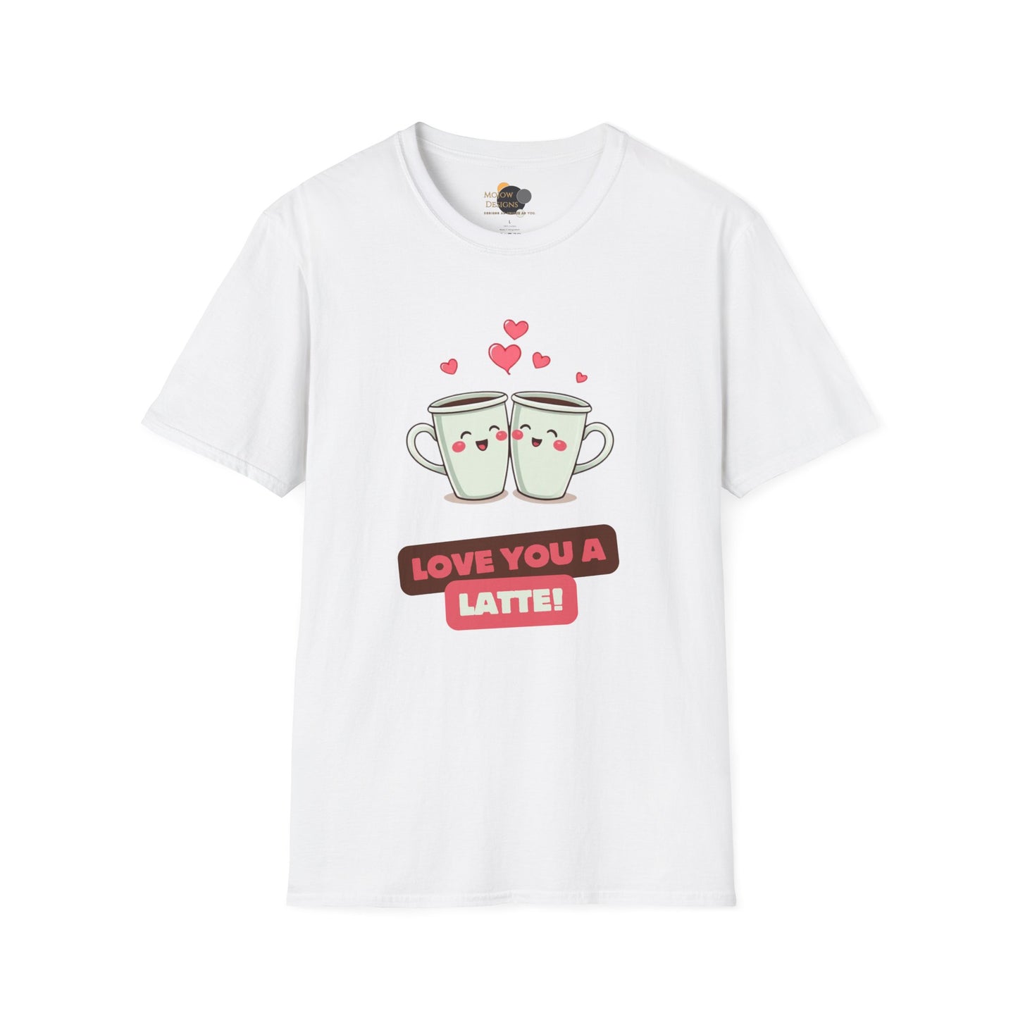 Love You a Latte Unisex T-Shirt, Cute Coffee Shirt, Valentine's Day Gift, Coffee Lover Tee, Fun Graphic Tee