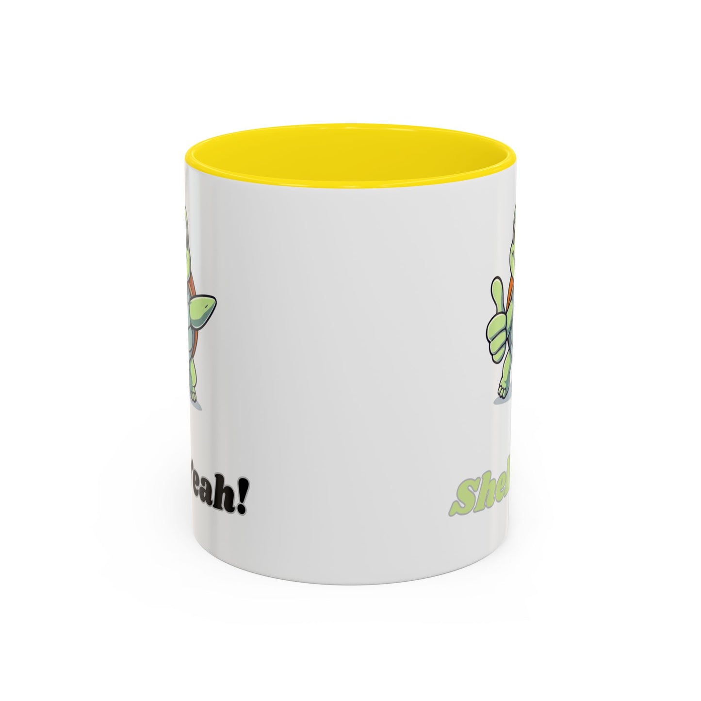 Cheerful Coffee Mug, Shell Yeah! Turtle Mug, Fun Gift for Kids, Cute Kitchen Decor, Positive Vibe Cup, Animal Lover Gift
