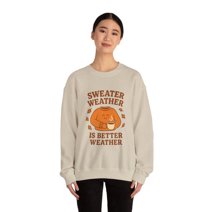 Cozy Fall Crewneck Sweatshirt - Perfect for Autumn Vibes, Gift for Friends, Seasonal Style, Pumpkin Spice Lovers, Cozy Weather Fashion
