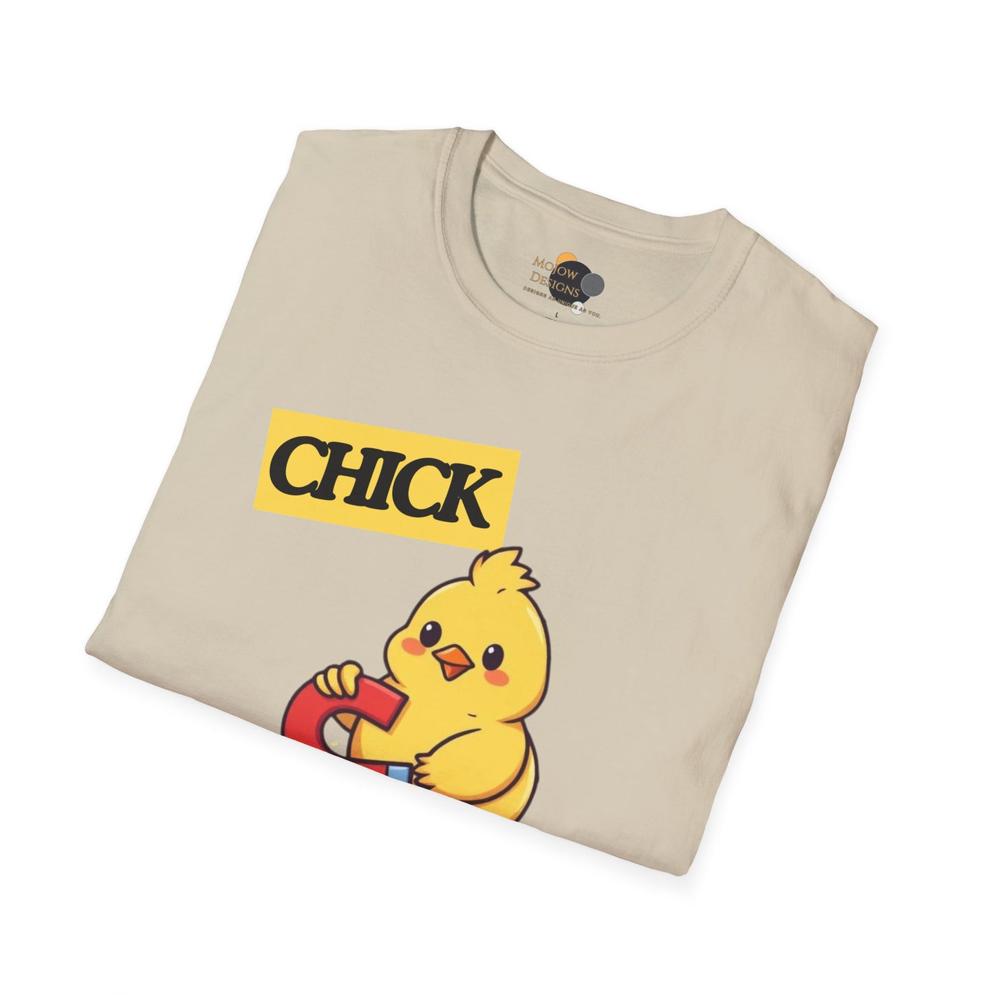 Chick Magnet T-Shirt, Cute Unisex Tee, Funny Gift for Kids or Adults, Spring and Easter Apparel, Softstyle Graphic Shirt