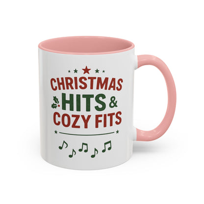 Christmas Hits & Cozy Fits Coffee Mug — Holiday Music & Cozy Outfit Gift
