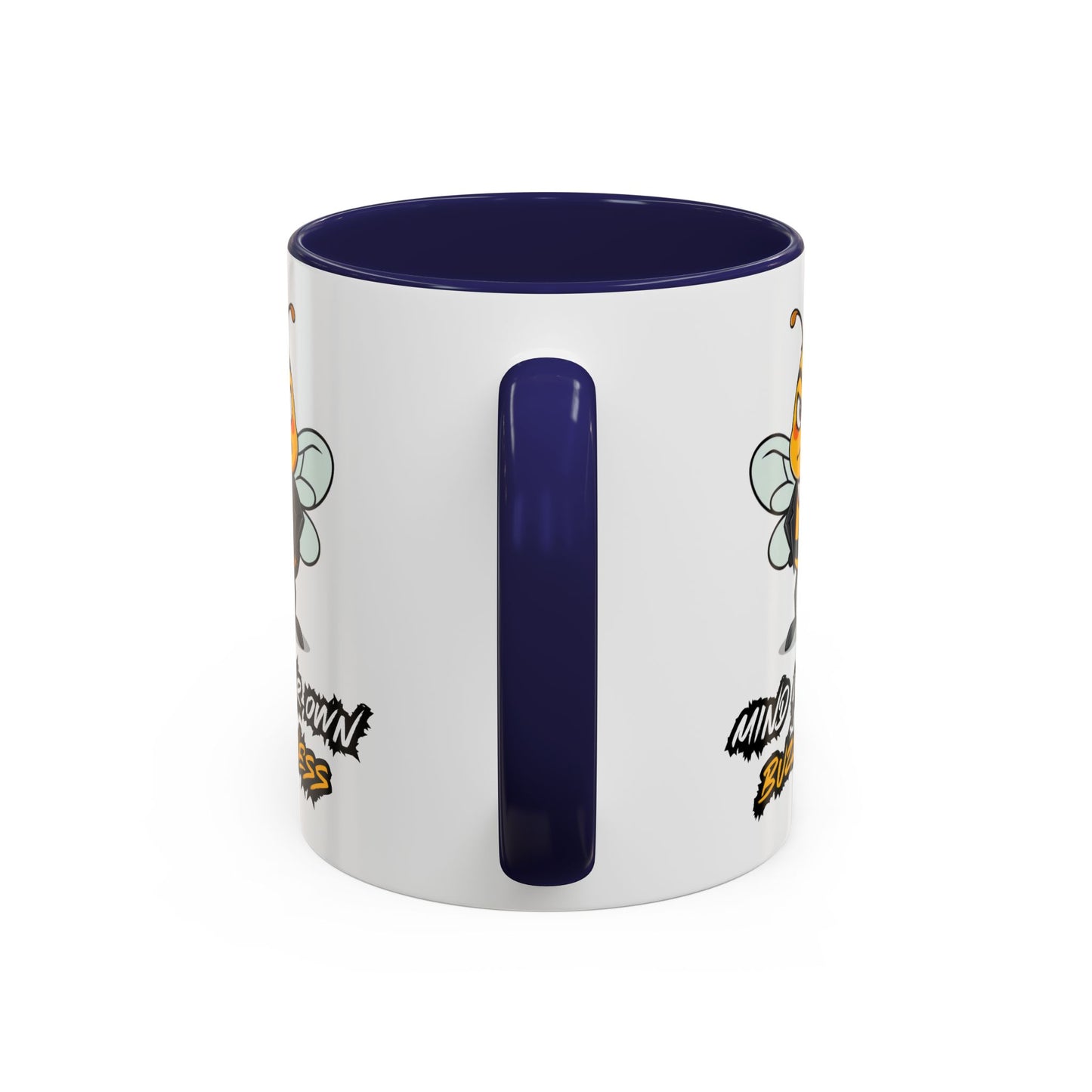 Mind Your Own Buzz-ness Accent Coffee Mug | Funny Bee Gift for Coffee Lovers, Bee Lover Mug, Humorous Kitchen Decor, Perfect for Gifts, Spring Time