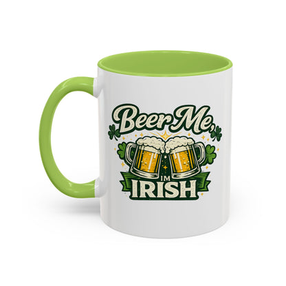 Beer Me I'm Irish Accent Coffee Mug — St. Patrick's Day Beer Mug Gift