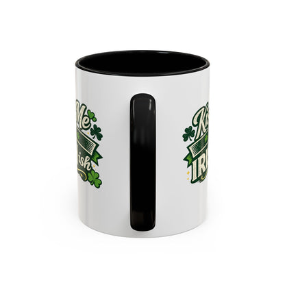 Kiss Me I’m Irish-ish Accent Coffee Mug — St. Patrick’s Day Shamrock Gift