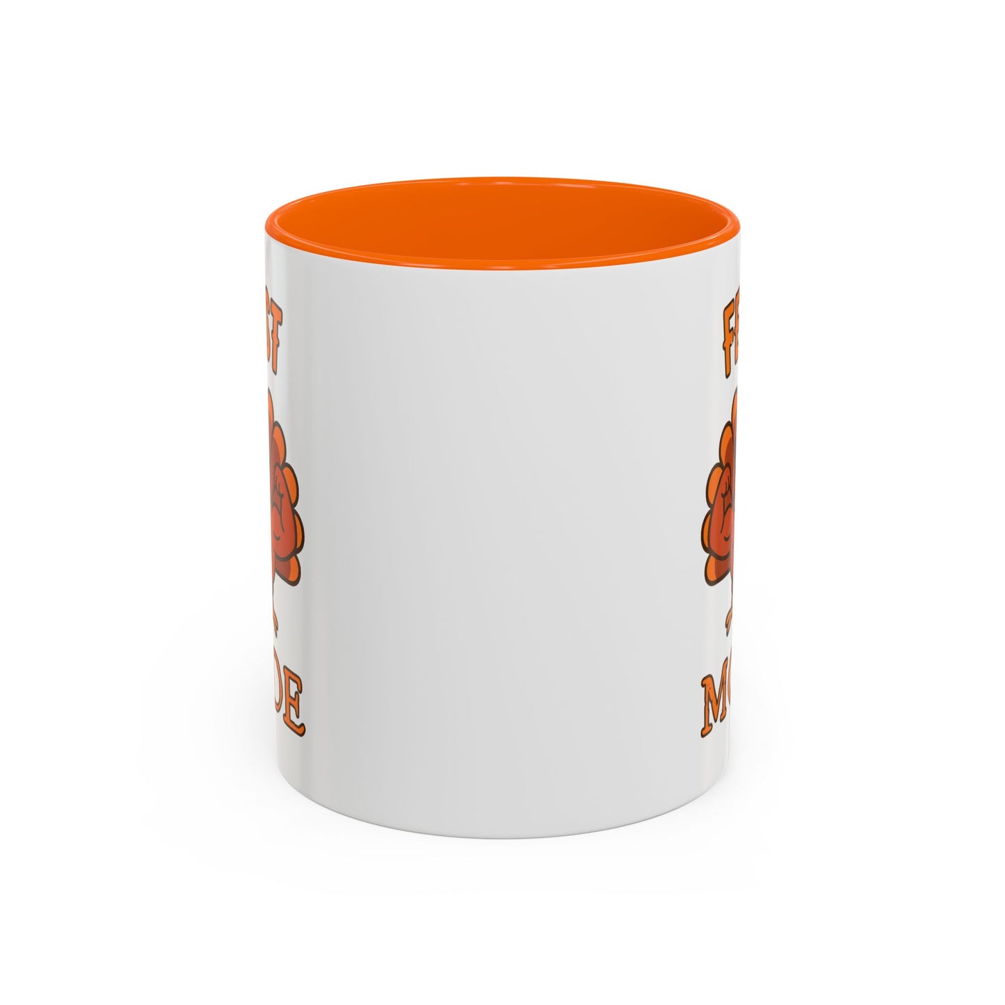 Thanksgiving Feast Mode Coffee Mug, Fun Turkey Mug, Holiday Coffee Cup, Unique Gift for Food Lovers, Fall Celebration Drinkware