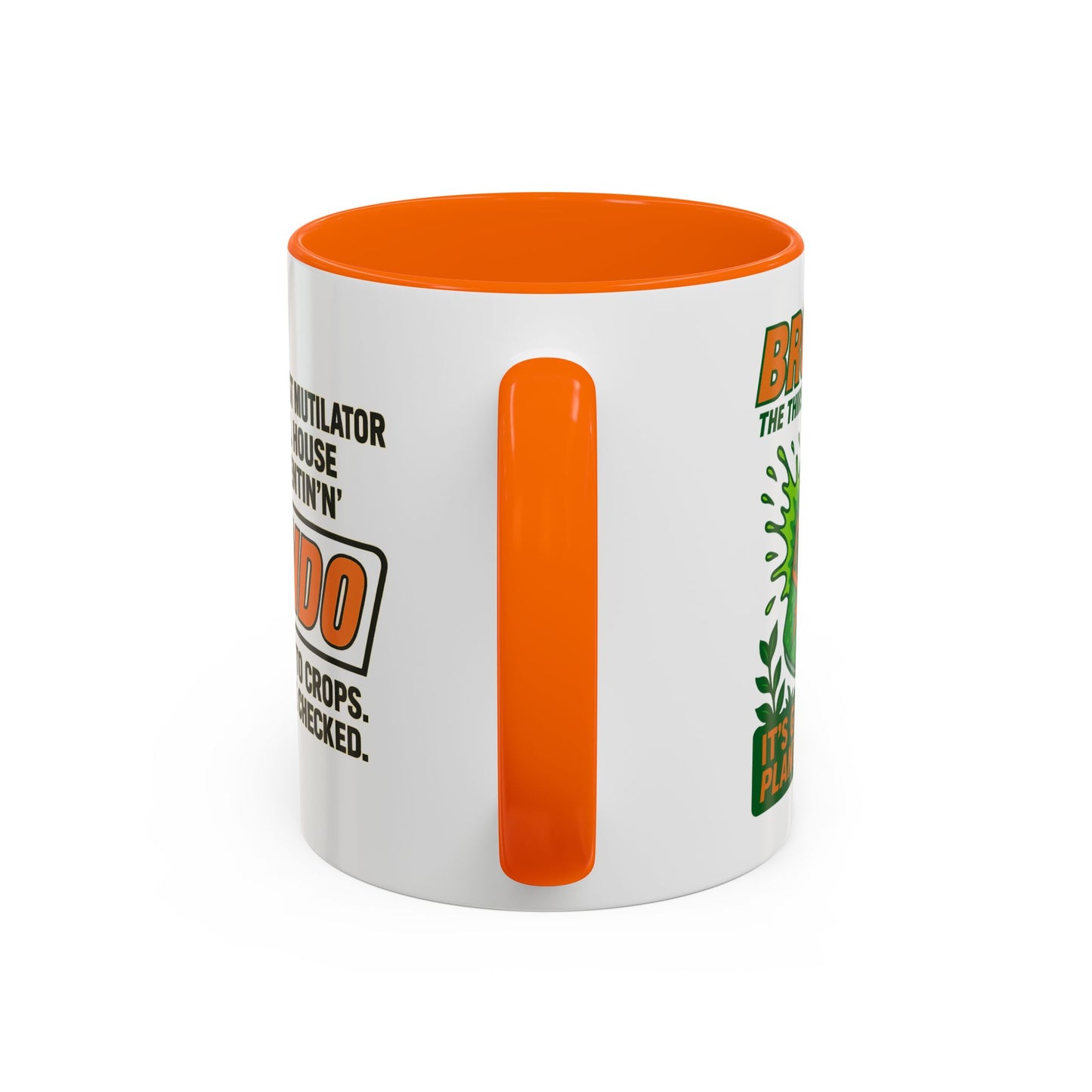 Brondo Accent Coffee Mug - Funny Gift for Coffee Lovers, Unique Office Mug, Gag Gift for Friends, Quirky Kitchenware, Novelty Drinkware